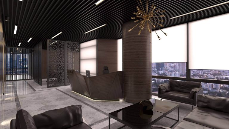 İnşaat Firması Ofis Tasarımında Endüstriyel ve Modern Stil Birleşimi