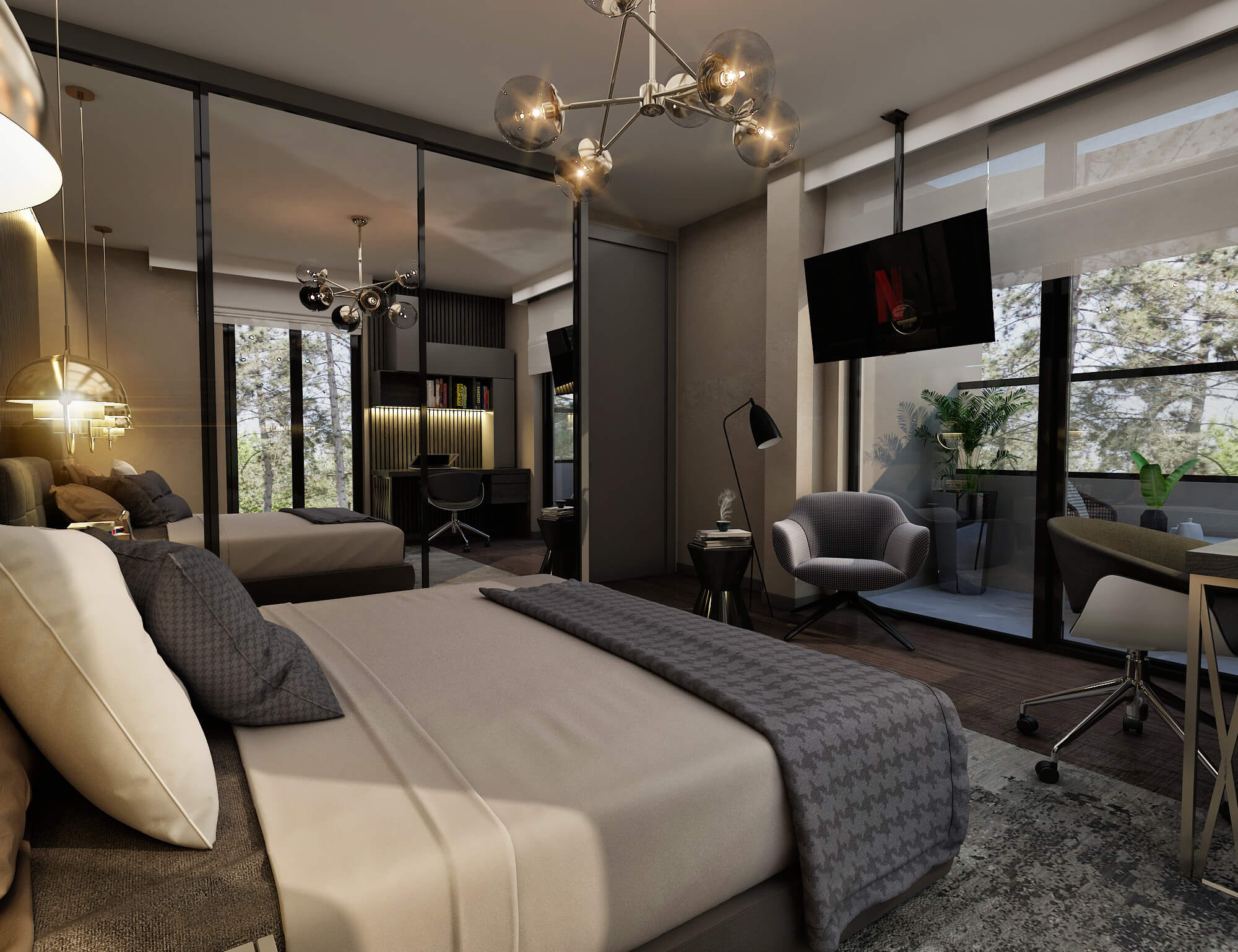 Villa İç Tasarım, Alacaatlı, Çayyolu, Ankara, Konutlar