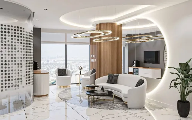 Comfort and Aesthetic Balance in Dental Clinic Waiting Area Design