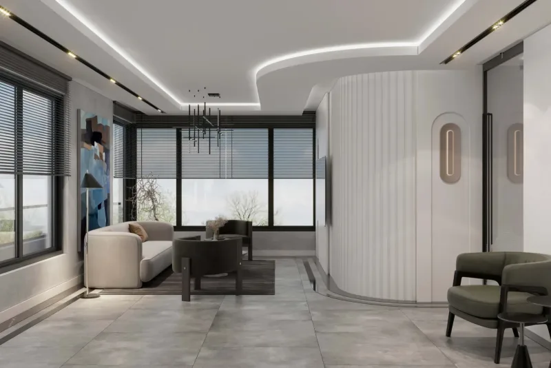 Dental clinic corridor, landscape