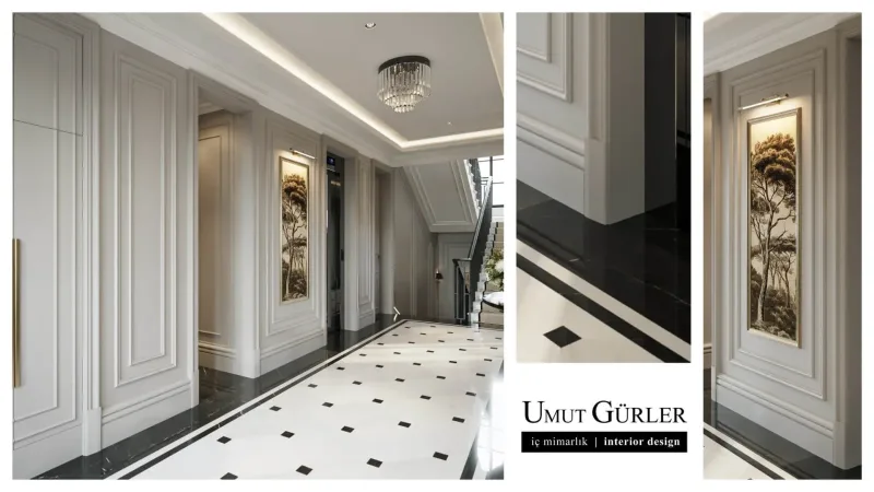 Finished home interior, landscape