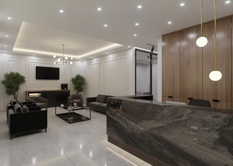 Dental polyclinic interior, landscape