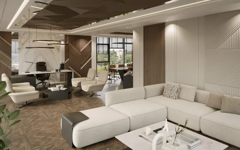 Office Building Design, horizontal interior