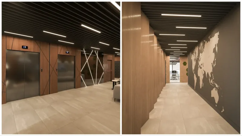 Koluman Tech, horizontal interior
