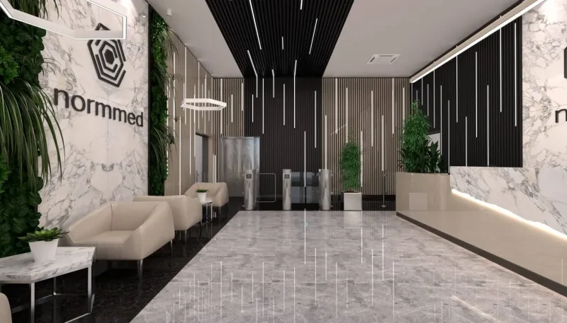 Normmed Office Design, horizontal interior