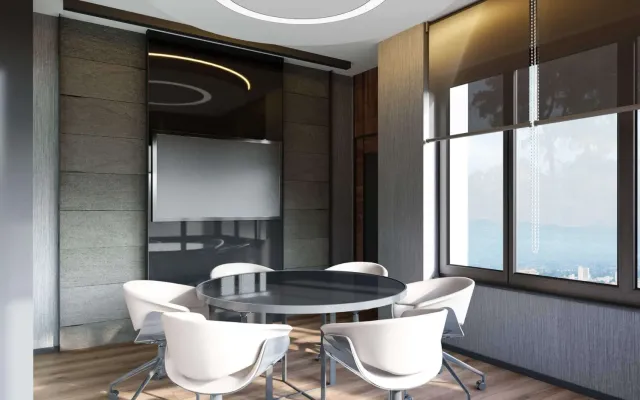 Luxury Ofislerde Altın, Bronz ve Pirinç Detaylar