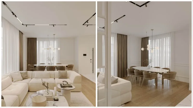 Fs Villa, yatay iç mekân