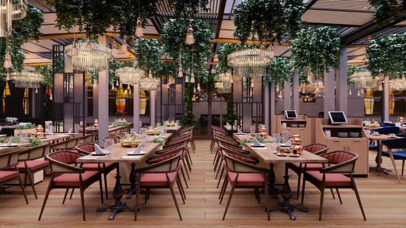 Saraçoğlu Restaurant, horizontal interior