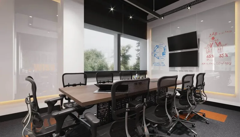 IT Office Interior Design, horizontal interior