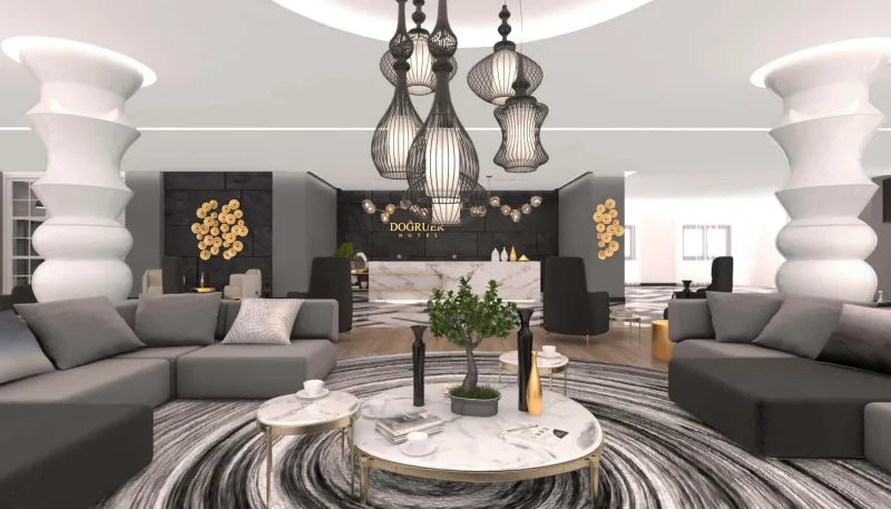 Doğruer Hotel, horizontal interior