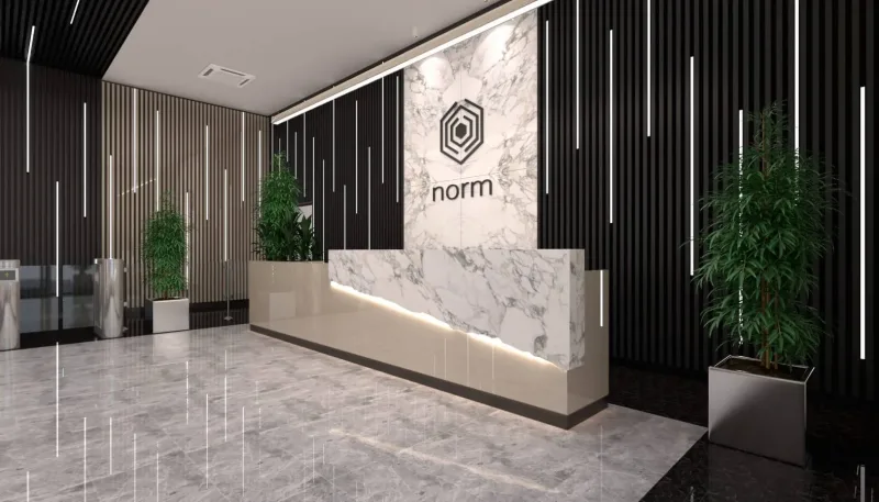 Normmed Office Design, horizontal interior