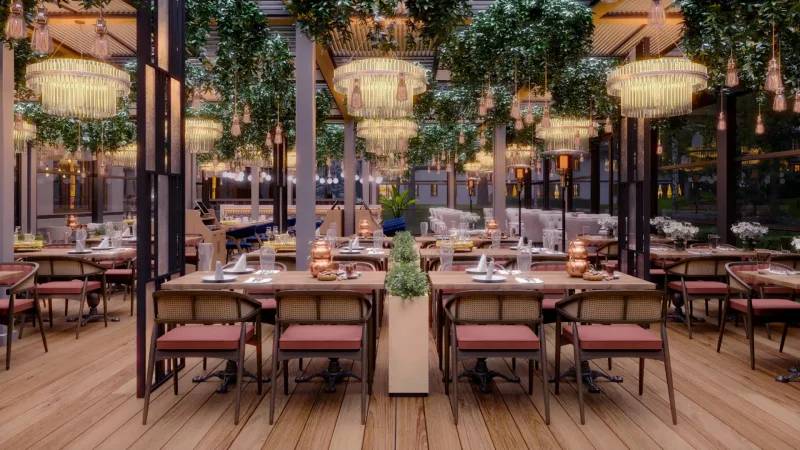 Saraçoğlu Restaurant, horizontal interior