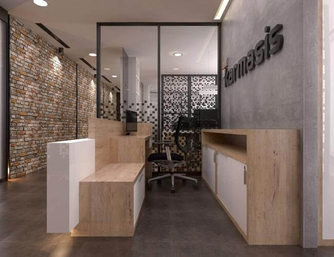 Ofis giriş dekorasyonu Detayı - Ofis giriş dekorasyonu | lüks ofis tasarımları