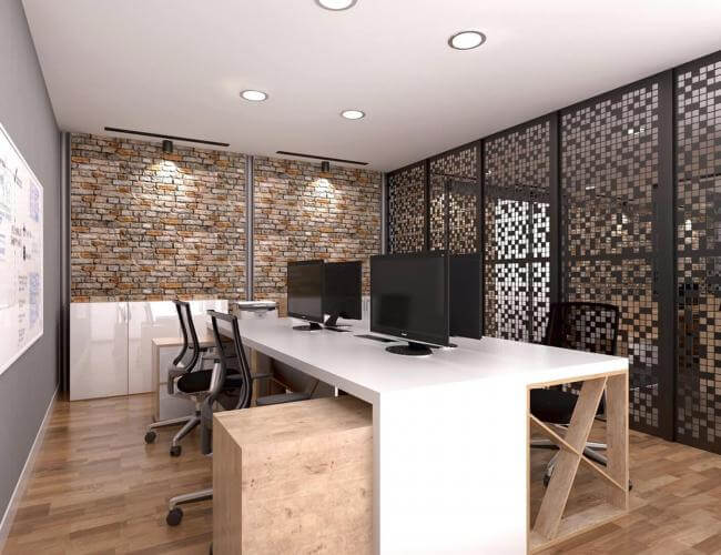 Açık ofis Detayı - Açık ofis | Ankara iç mimarlık