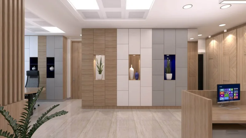 Ankara office decoration companies, Manager office, Law office design, Office entrance decoration
