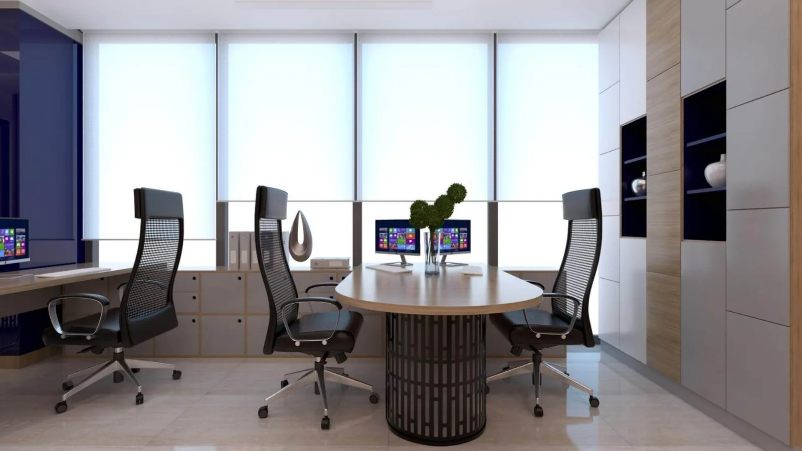 Workspace, Ankara office decoration companies, Manager office, Law office design, Office entrance decoration