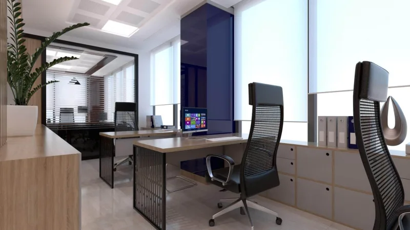 Ankara office decoration companies, Manager office, Law office design, Office entrance decoration