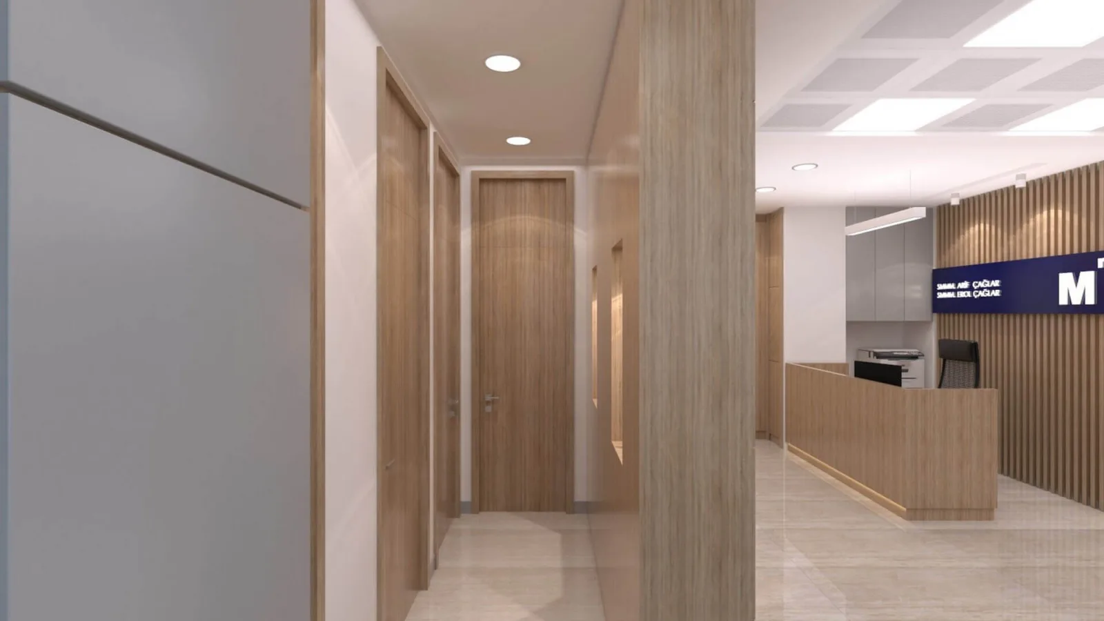 Secretary, Ankara office decoration companies, Manager office, Law office design, Office entrance decoration