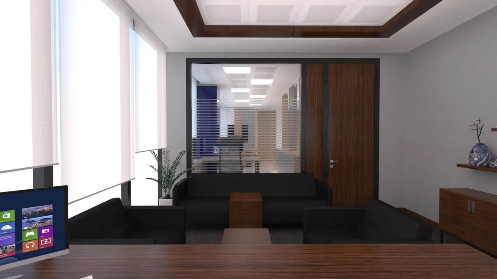 Manager office, Ankara office decoration companies, Manager office, Law office design, Office entrance decoration