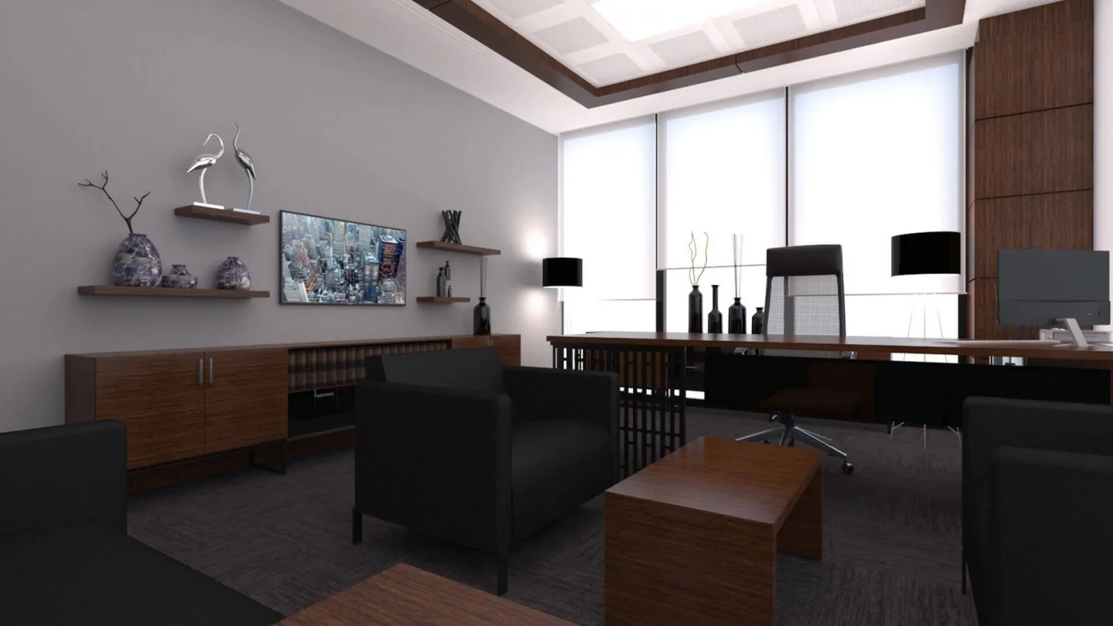 Manager office, Manager office, Ankara office decoration companies, Law office design, Office entrance decoration