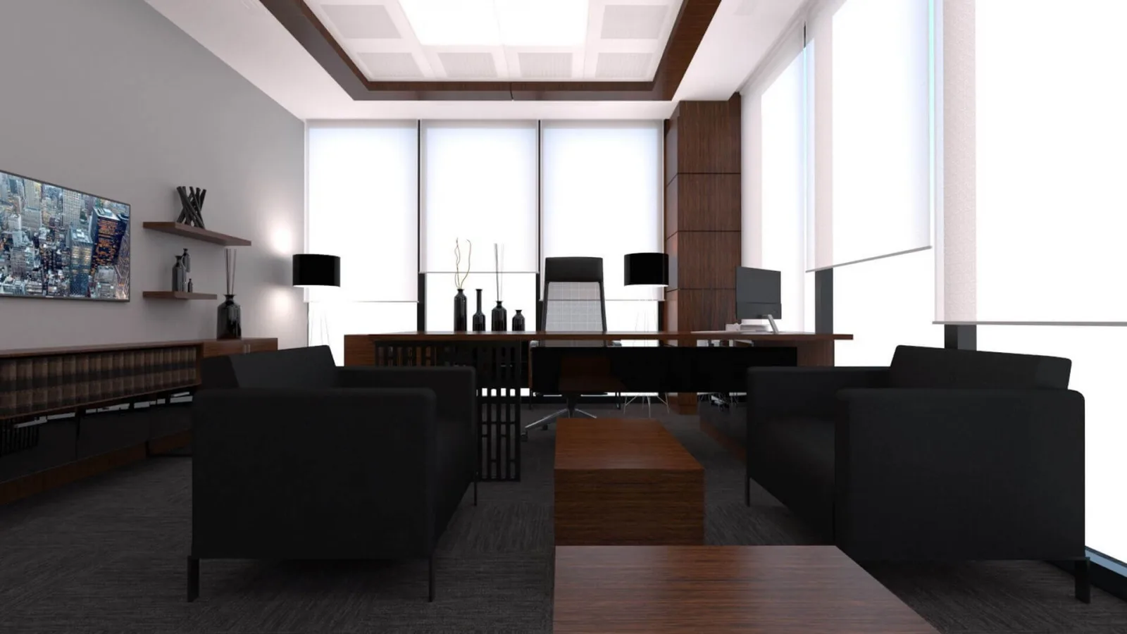 Manager office, Manager office, Ankara office decoration companies, Law office design, Office entrance decoration