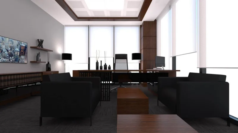 Manager office, Ankara office decoration companies, Law office design, Office entrance decoration