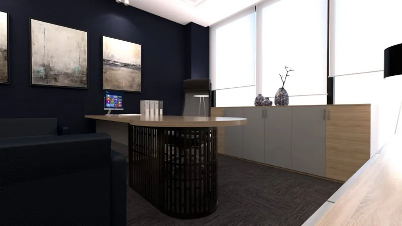 Ankara office decoration companies, Manager office, Law office design, Office entrance decoration
