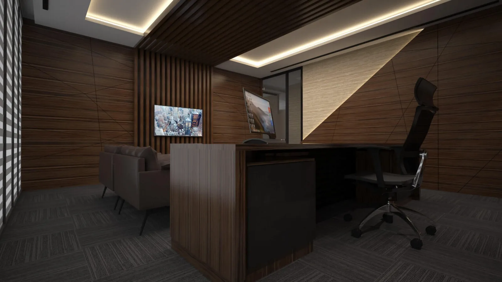 Executive room designs, Law office design, Luxury office decoration ankara, Waiting area