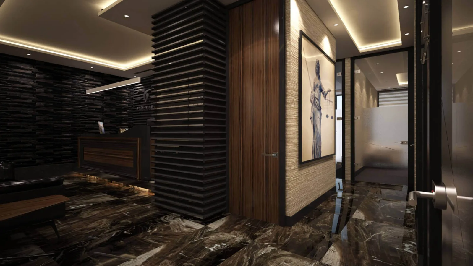 Executive room designs, Law office design, Luxury office decoration ankara, Waiting area