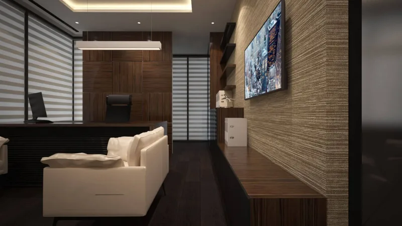 Executive room designs, Workplace office decoration, Law office design, Luxury office decoration ankara, Waiting area