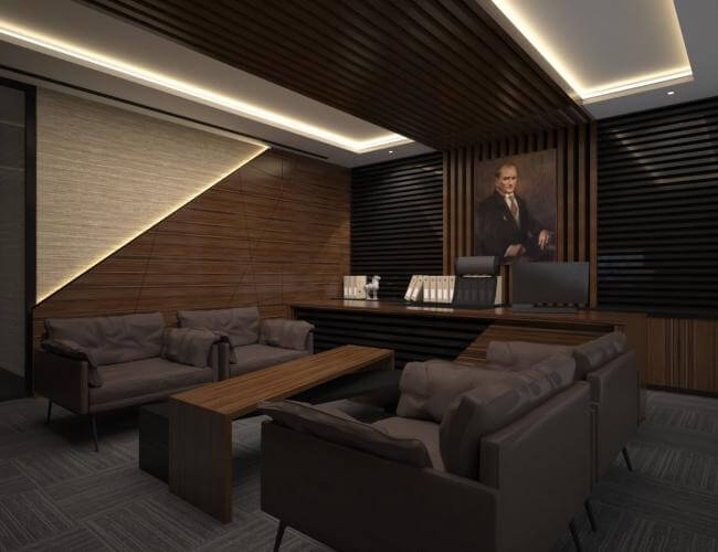 Bekleme alanı Detayı - Bekleme alanı | 2025 lüks ofis tasarımı