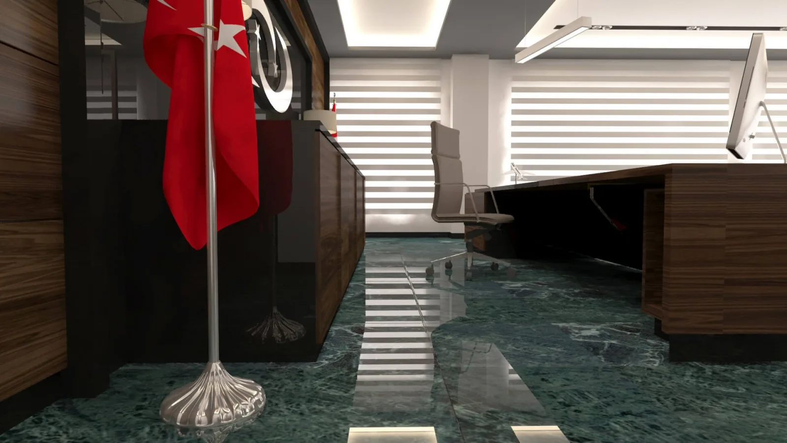 Office entrance decoration, Law office design
