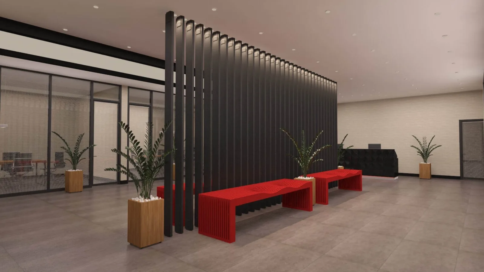 Office entrance decoration, Law office design