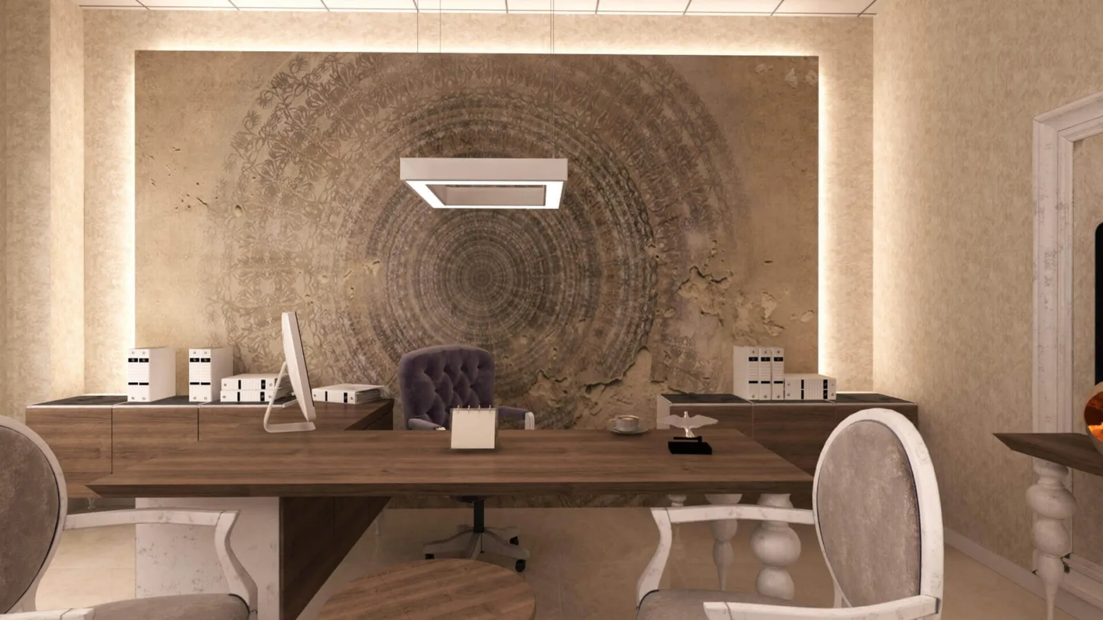 Office entrance decoration, Law office design