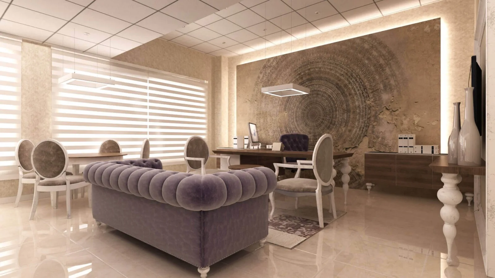 Office entrance decoration, Law office design