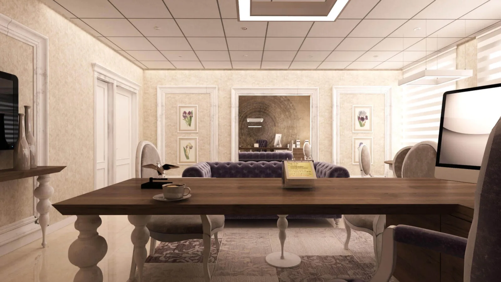 Office entrance decoration, Law office design