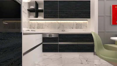 L. Tanal Dairesi – Lüks Ev Tasarımları, Ankara Daire Tasarım ve Mutfak Tasarımı (Sinpaş Altınoran, Ankara) - Görsel 12