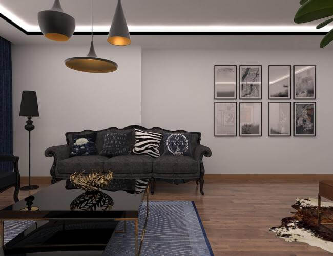 Lüks villa iç dekorasyonları Detayı - Lüks villa iç dekorasyonları | Ankara iç mimarlık
