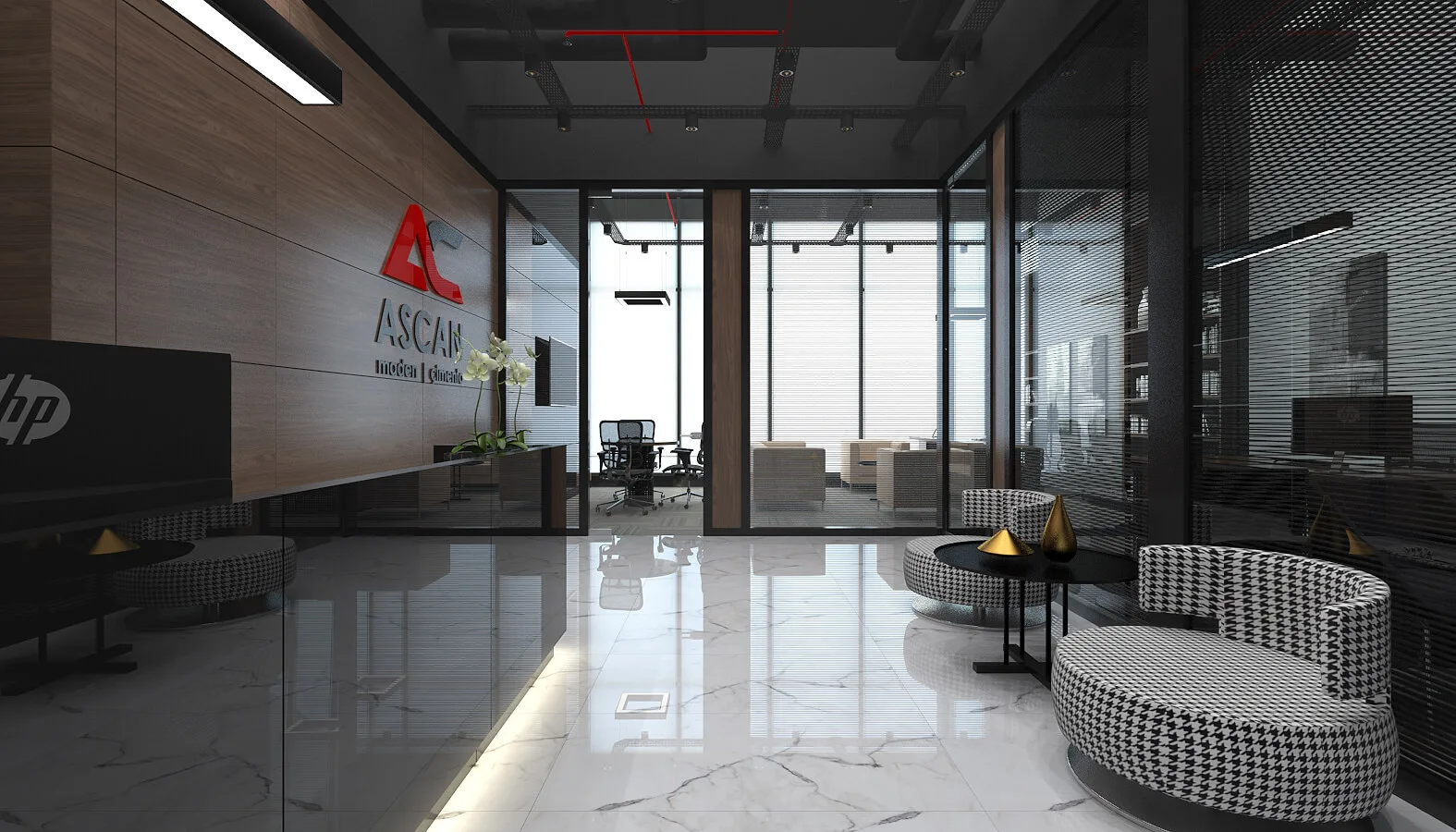 Office interior designer, In-office design, Manager office, Ankara interior design