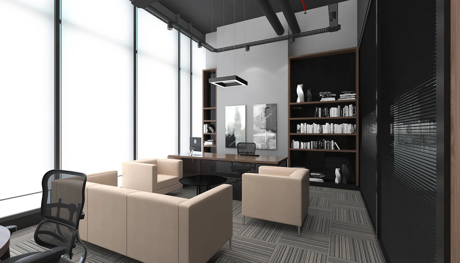 Office interior designer, In-office design, Manager office, Ankara interior design