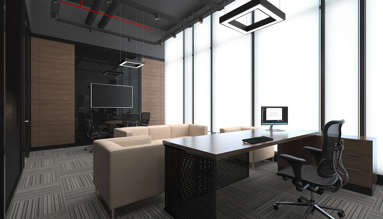 Office interior designer, In-office design, Manager office, Ankara interior design