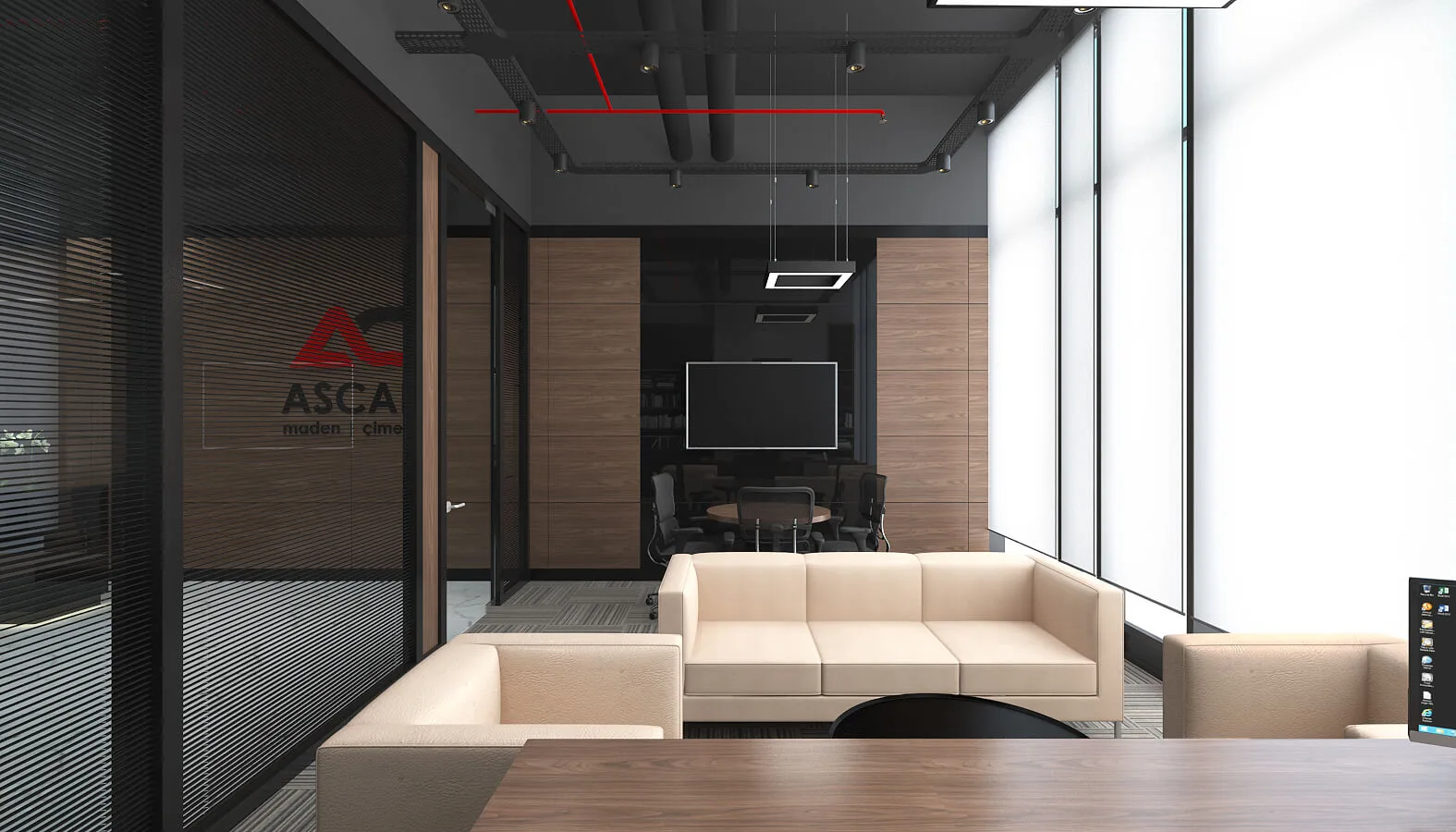 Office interior designer, In-office design, Manager office, Ankara interior design