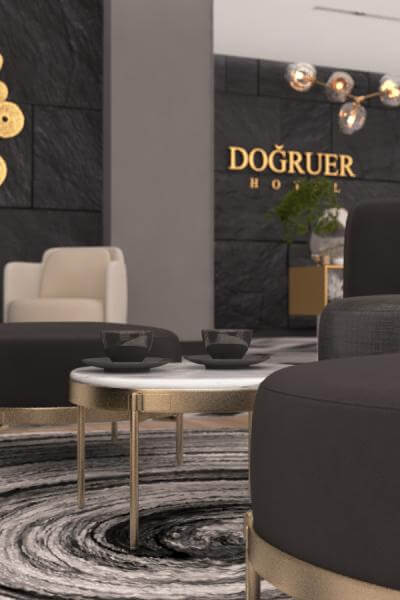 Doğruer Hotel - Otel iç mimari | lüks otel tasarımı