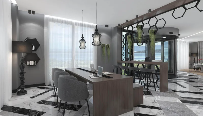 Hotel interior design ideas, Reception, Hotel room design, Hotel interior architecture