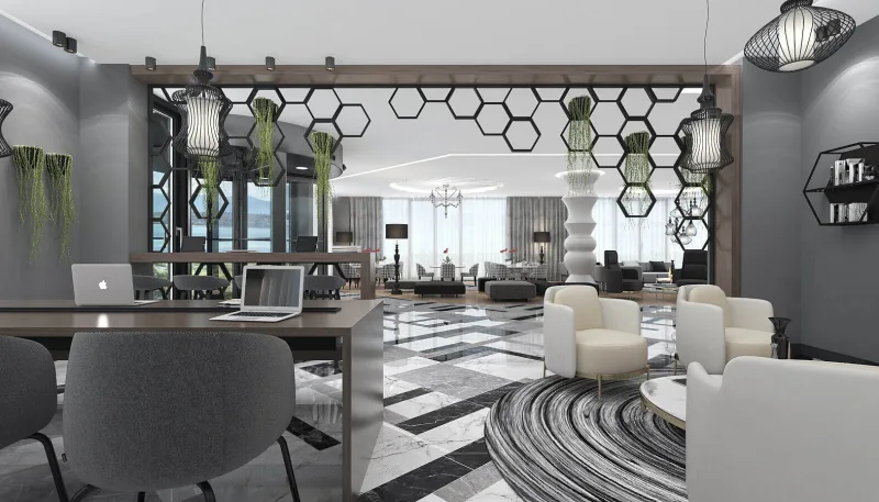Hotel interior design ideas, Reception, Hotel room design, Hotel interior architecture
