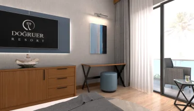 Doğruer Hotel – Otel Odası Tasarımları ve Otel İç Mimari (Ören, Bodrum, Muğla) - Görsel 31