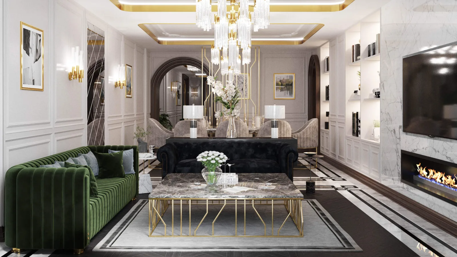 Living rooms are the most valuable living spaces located at the center of a residence's energy. Accordingly, we…