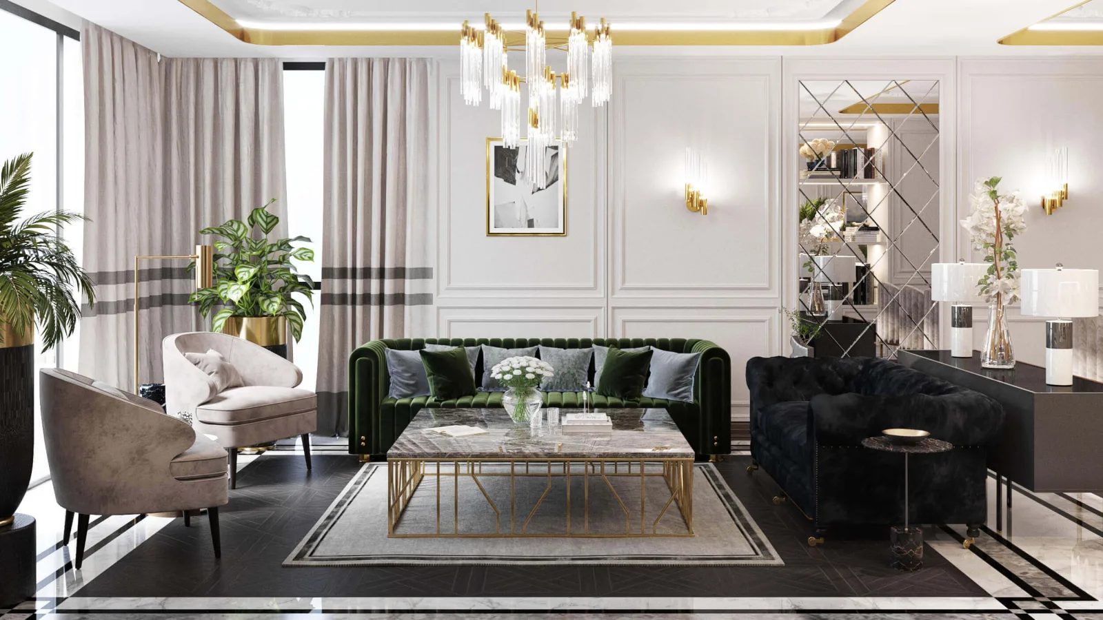 Preserving the architectural language integrity of a residence and elevating the space to an aesthetically high-end…