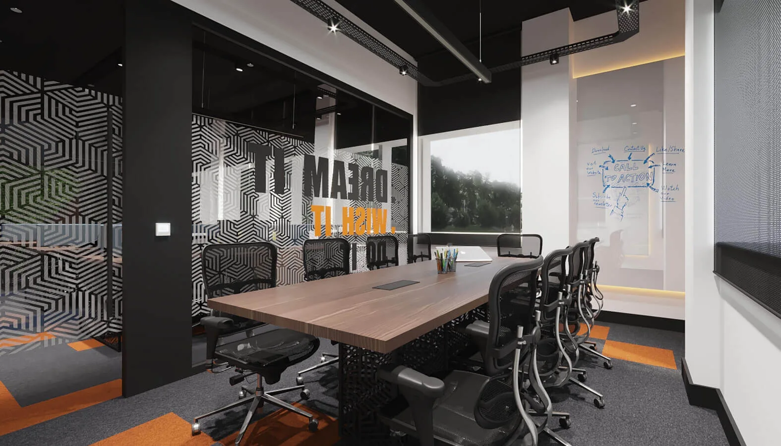 In this project, we did not just create a functional workspace; we designed an office interior design that reinforces your…
