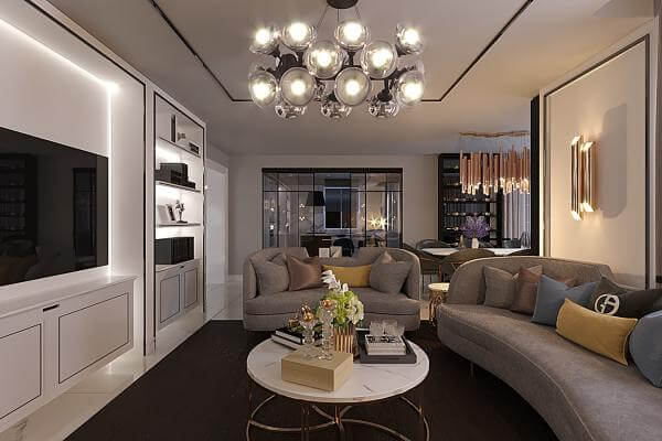 Lüks villa iç mimari Detayı - Lüks villa iç mimari | özel tasarım iç mimari